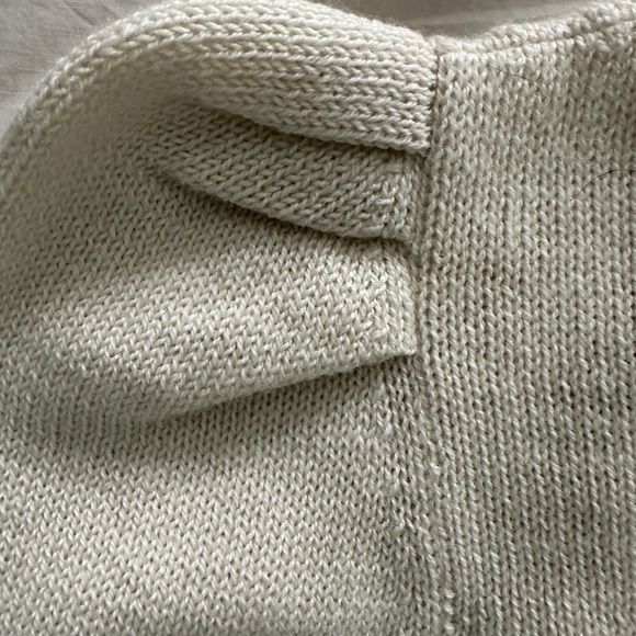 NWT Loeffler Randall Cream Kim Embellished Puff Sleeve Cardigan Sweater Size S - Picture 8 of 10